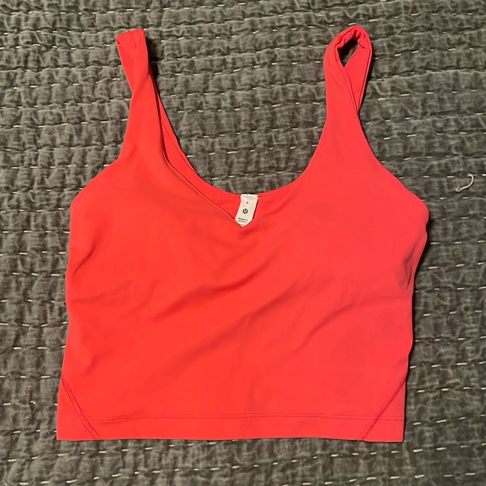 Lululemon align tank. Size 6. Worn once. Excellent condition.